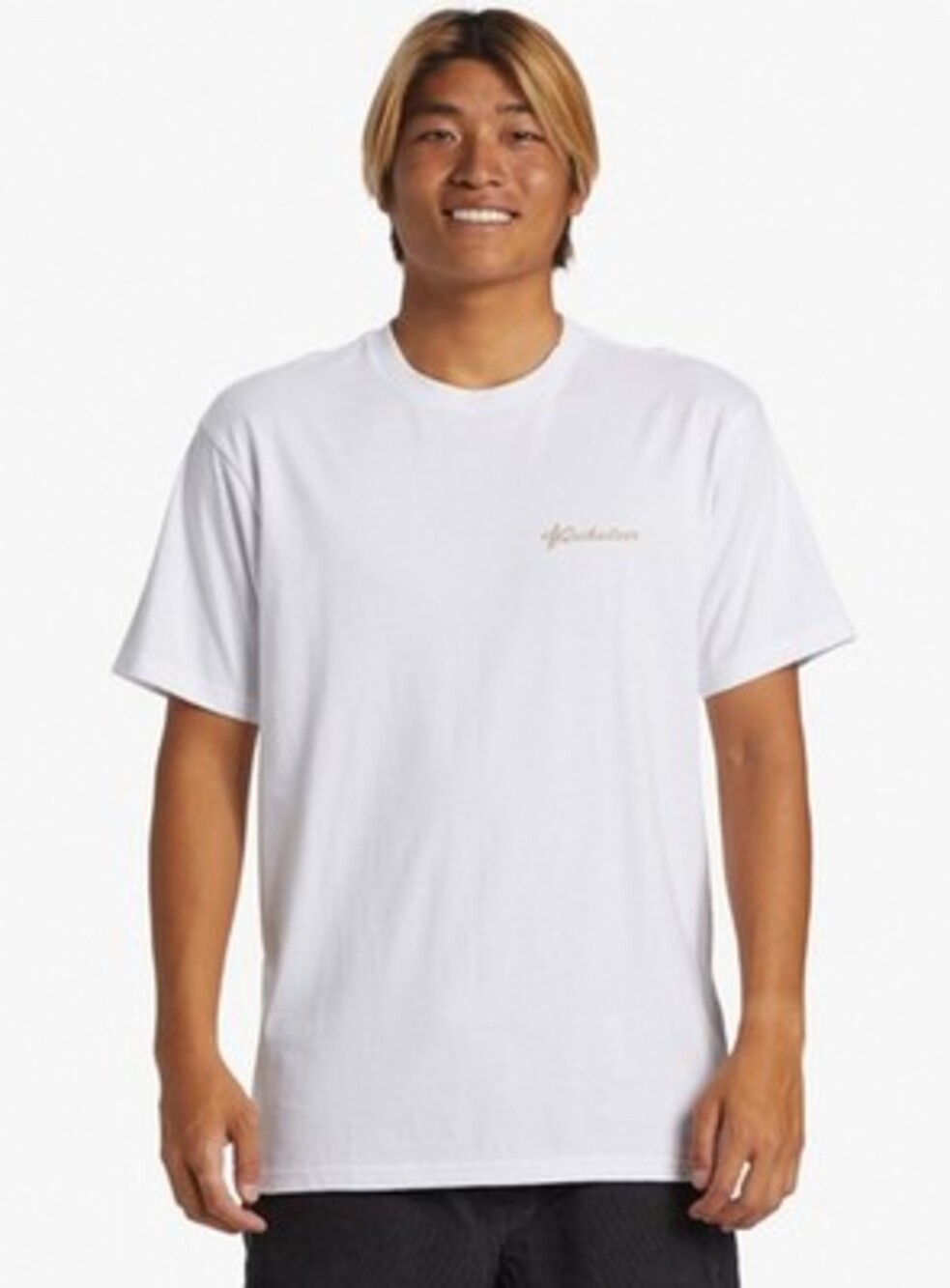 QUIKSILVER Standard Edition Short Sleeve T-Shirt Men's S White Crewneck Pullover
